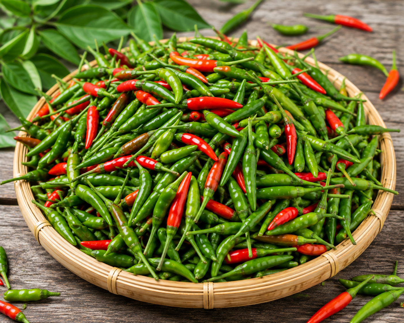 Fresh Thai Eye Bird Chilli Supplier and Exporter in India - Deep Vegetables Company